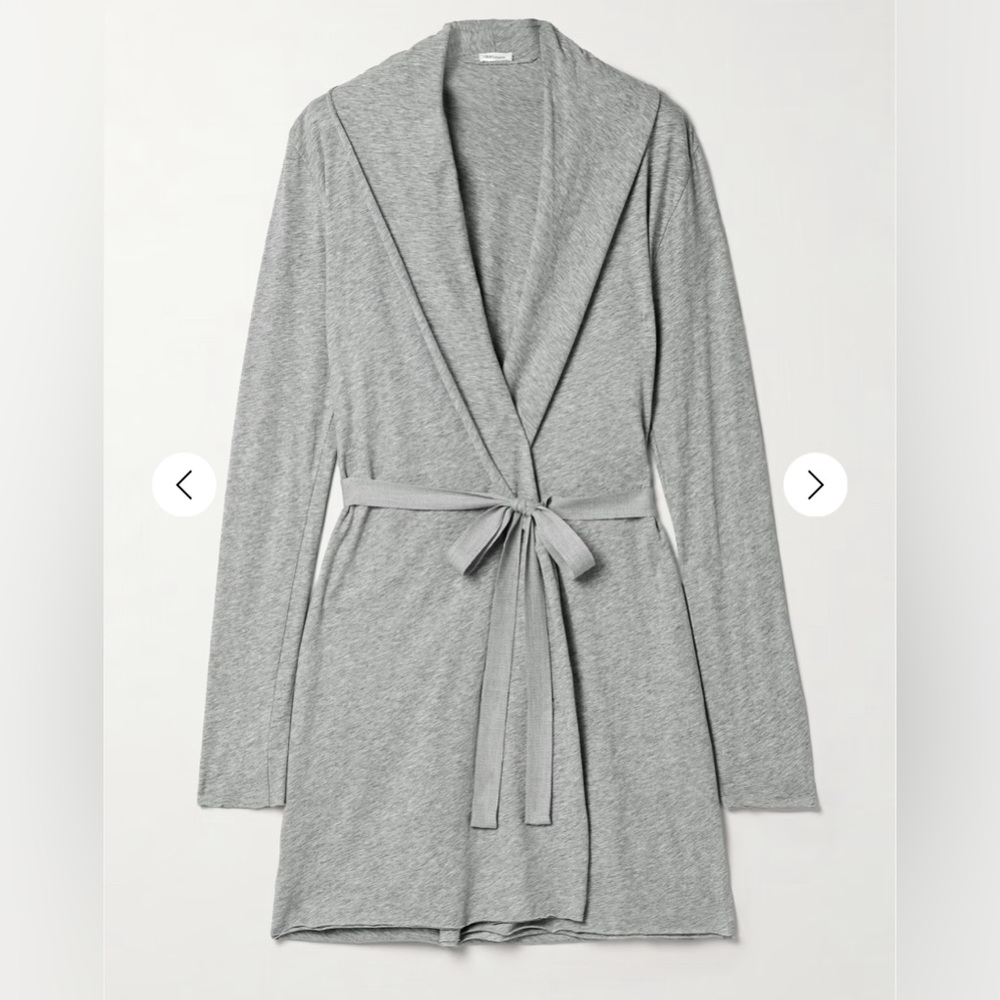 SKIN Organic Pima Cotton Jersey Robe Size 2 - Picture 2 of 8